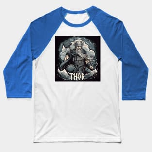 Thor Thunder God Norse Mythology Asgardians Baseball T-Shirt